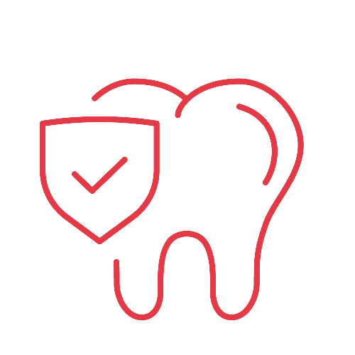 Strichzeichnung Zahnerhalt